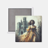 Gotische Romantik Bucht Cover Spooky Burg Horror Magnet (Vorderseite/Rückseite)