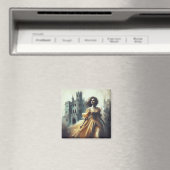 Gotische Romantik Bucht Cover Spooky Burg Horror Magnet (In Situ (Geschirrspüler))