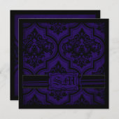 Gotische Romantik Hochzeitsplatz Einladung (Vorne/Hinten)