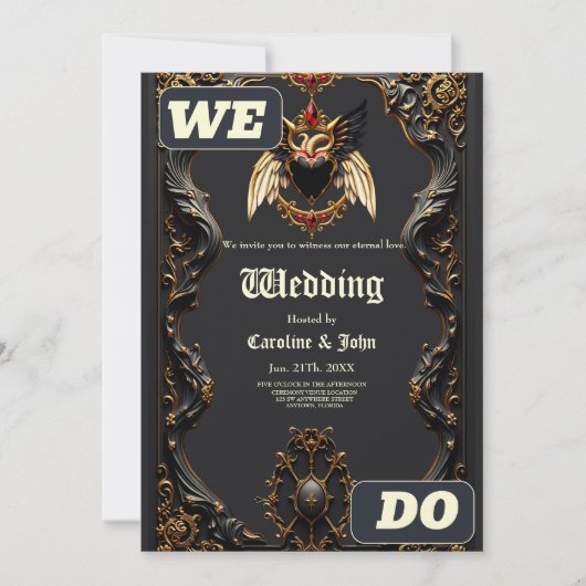 Gotische Romantik, Im Schatten der Liebe. Einladung (Vorderseite)