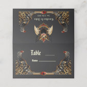 Gotische Romantik, im Schatten der Liebe Platzkarte (Außenseite Aufgefaltet)