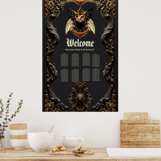 Gotische Romantik, im Schatten der Liebe Poster (Küche)