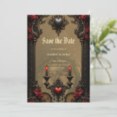 Gotische Romantik: Versteckte Leidenschaft. Save The Date (Stehend Vorderseite)