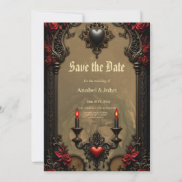 Gotische Romantik: Versteckte Leidenschaft. Save The Date