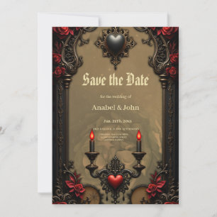 Gotische Romantik: Versteckte Leidenschaft. Save The Date