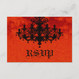 Gotische Romantik Viktorianische Kronleuchter-Hoch RSVP Karte