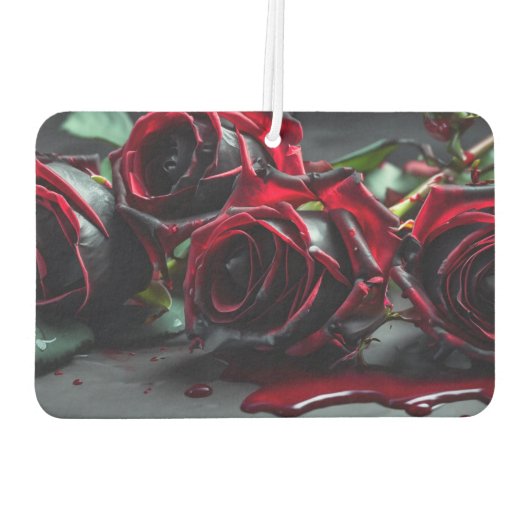 Gotische Rose Autolufterfrischer (Rückseite)