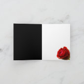 Gotische Rose Danke Note Card (Innenseite)