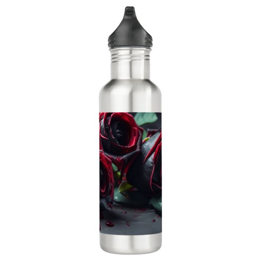 Gotische Rose Edelstahlflasche (Rechts)