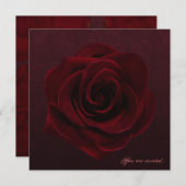 Gotische Rose Einladung (Vorne/Hinten)