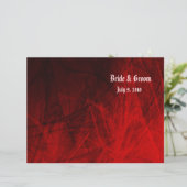 Gotische Rose-Folded-Hochzeitsprogramm (Stehend Vorderseite)