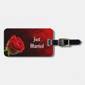 Gotische Rose Gepäckanhänger (Vorderseite horizontal)