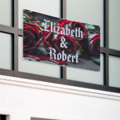 Gotische Rose Hochzeit Banner (Äußeres Gebäude)