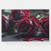 Gotische Rose Hochzeit Gästebuch (Rückseite)