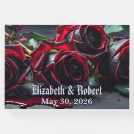 Gotische Rose Hochzeit Gästebuch