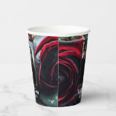 Gotische Rose Hochzeit Pappbecher (Rechts)