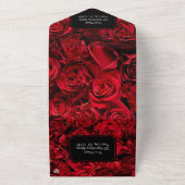 Gotische Rose in einer Hochzeit All In One Einladung (Außenbereich)