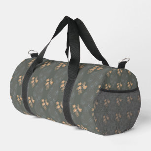 Gotische Rose in gedämpften Farbmustern Duffle Bag