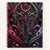 Gotische Rose Kathedrale Spiral Notebook Notizblock (Vorderseite)