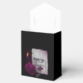 Gotische Rose, Kerze, Pergament und Locket Geburts Geschenkschachtel (Geöffnet)