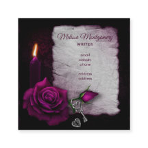 Gotische Rose, Kerze und Schlösser