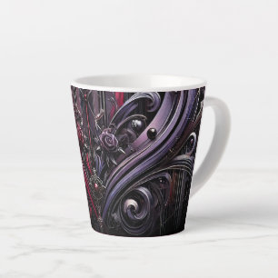 Gotische Rose Latte Tasse mit Kathedrale Design