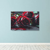 Gotische Rose Leinwanddruck (Insitu (Holzboden))