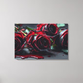Gotische Rose Leinwanddruck (Vorderseite)