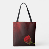 Gotische Rose Mit Monogramm Tasche (Rückseite)