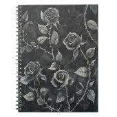 Gotische Rose Notizblock (Vorderseite)