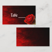 Gotische Rose Platzkarte (Vorne/Hinten)