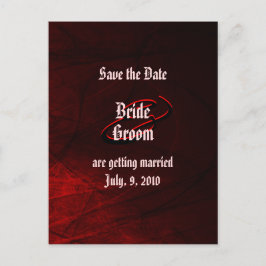 Gotische Rose Save the Date Postkarte