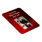 Gotische Rose Save the Date Premium Magnet (Rechte Seite)
