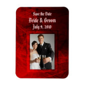 Gotische Rose Save the Date Premium Magnet (Vertikal)