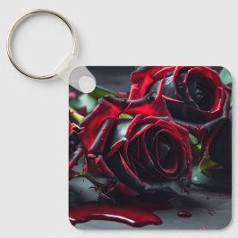 Gotische Rose Schlüsselanhänger