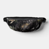 Gotische Rose Schwarze Blume Bauchtasche (Ablage )