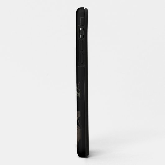 Gotische Rose Schwarze Blume Case-Mate iPhone Hülle (Hinten/Links)