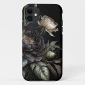 Gotische Rose Schwarze Blume Case-Mate iPhone Hülle (Rückseite)