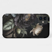 Gotische Rose Schwarze Blume Case-Mate iPhone Hülle (Rückseite (Horizontal))