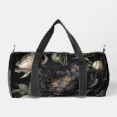 Gotische Rose Schwarze Blume Duffle Bag (Rückseite)
