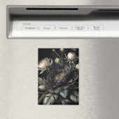 Gotische Rose Schwarze Blume Magnet (In Situ (Geschirrspüler))