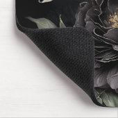 Gotische Rose Schwarze Blume Mousepad (Ecke)