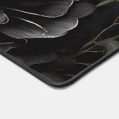 Gotische Rose Schwarze Blume Schreibtischunterlage (Ecke)