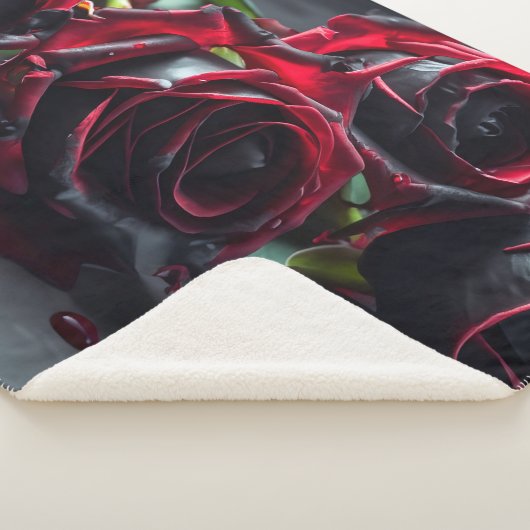 Gotische Rose Sherpadecke (3/4)