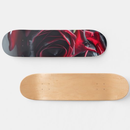 Gotische Rose Skateboard (Horizontal)
