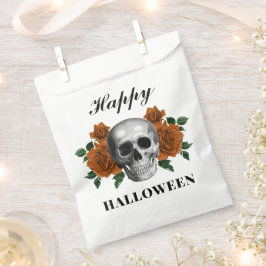 Gotische Rose & Skull Happy Halloween Geschenktütchen