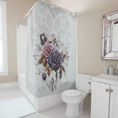 Gotische Rose spukhaftes Halloween-Party Duschvorhang (Beispiel)