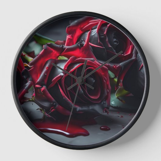 Gotische Rose Uhr (Vorderseite)