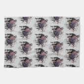 Gotische Rose und Halloween-Party Geschirrtuch (Horizontal)