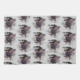 Gotische Rose und Halloween-Party Geschirrtuch